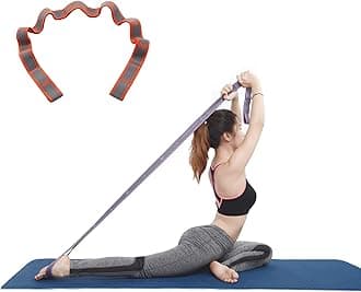 Yoga Stretch Strap, Exercise Strap, Multi Loops Adjustable Exercise Band for Yoga Pilates Dance and Gymnastics, Kids Dancing Assistance and Rehabilitation