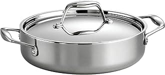 Tramontina 80116/009DS Gourmet 18/10 Stainless Steel Induction-Ready Tri-Ply Clad Covered Braiser, 3-Quart, Stainless by Tramontina