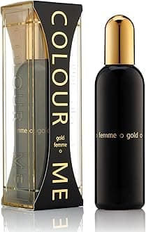 COLOUR ME Milton-Lloyd Gold Femme - Eau de Parfum - Jasmine, Rose Perfume for Women - Oriental Fruity - Long Lasting Perfume for Women - 3.4 oz