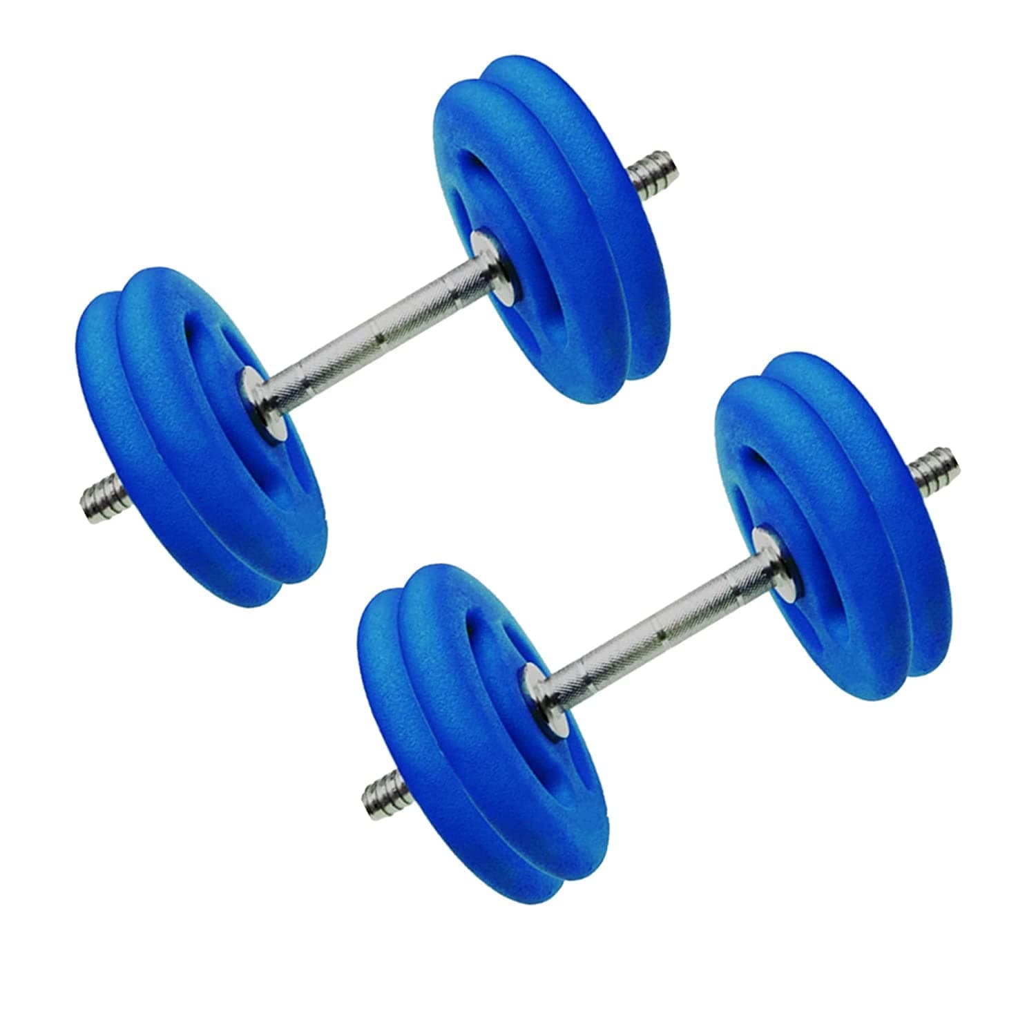 Adjustable Dumbbell Set with Neoprene Coated Solid Weight Plates, 2 Kg*4