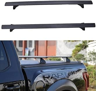 2 Pcs Roof Rack Cross Bars for Truck Bed, Adjustable Truck Bed Racks Bars Work with Retractable Tonneau Covers