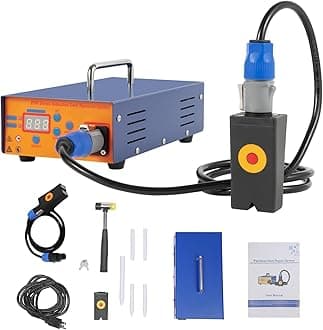 Car Paintless Dent Box Repair, 1380W Smart Inductor Heater Suitcase Tool Magnetic Induction Pro PDR Induction Heater Machine with Digital Screen Dent Remover Tool for Car, Auto Repair Shops