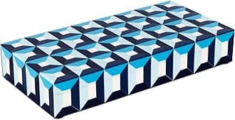 Handicrafts Home Decorative Box - Handmade Jewelry Organizer Box with Lid - Keepsake Box for Home Decor, Jewelry, Accessories, Collectibles - Modern Wooden Storage Box - Modern, 12X6X2 inch