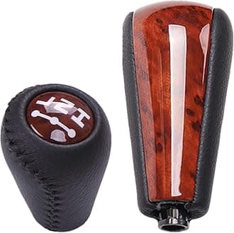 Automatic Gear Stick Shift Knob Head for Toyota Land Cruiser Prado 120 2003 2004 2005 2006 2007 2008 2009 (3 Speed-Transfer Set)