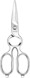 LIVINGO Kitchen Forged Shears Heavy Duty Come Apart Ultra Sharp Multi-function Stainless Steel Scissors Bottle Opener, Nut Cracker 8.5 inch