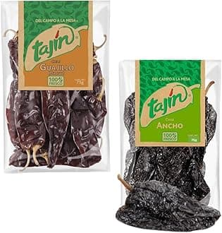 Tajin Dried Ancho Chillies 75g and Tajin Dried Guajillo Chillies 75g | Tajin Dried chilli 2 pack