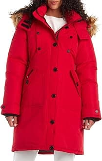CANADA WEATHER GEARCANADA WEATHER GEAR Women's Winter Coat - Stadium Parka Jacket, Fur Trim Hood (S-XL)