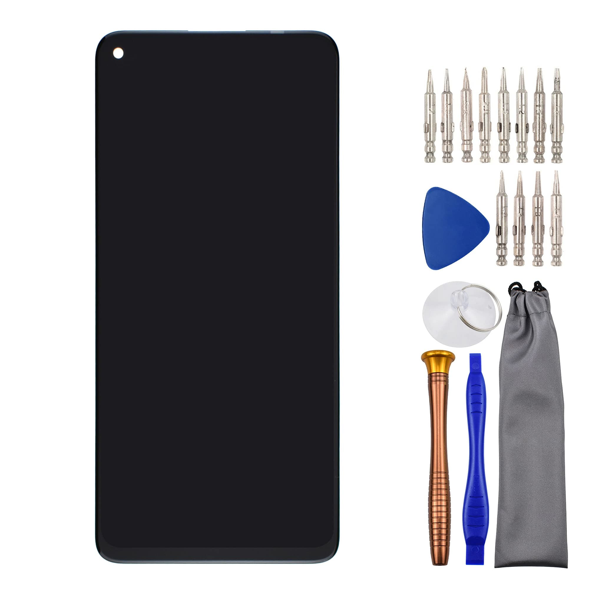 Sunways Complete LCD Display Touch Digitizer Screen Replacement for Huawei nova 7 SE Honor 30S CDY-NX9B CDY-AN90 Black