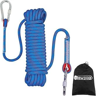– NewDoar 12KN Marine Floating Rope 10mm Dock Line 33FT(10M) 66FT(20M) 98FT(30M) Anchor Mooring Rope for Boating, Anchoring, Camping, Fishing, Tent Canopy with 2 Hooks-Blue/20M