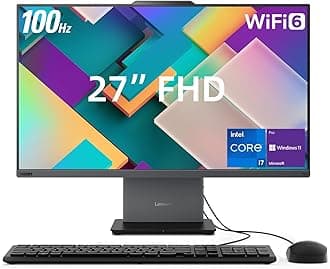 Lenovo ThinkCentre Neo 50a All-in-One Business Computer, 27" 100Hz FHD Display, Intel Core i7-13620H, 32GB DDR5 RAM, 2TB SSD, Webcam, HDMI, Type-C, Wi-Fi 6, Keyboard and
