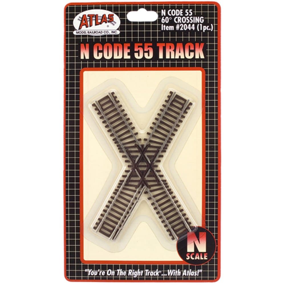 Atlas N Scale Code 55 60 Degree Crossing