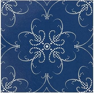 Retro Self Adhesive 12-Inch Vinyl Floor Tiles, 20 Tiles - 12" x 12", Navy Pearl Pattern - Peel & Stick, DIY Flooring for Kitchen, Dining Room, Bedrooms & Bathrooms by Achim Home Decor
