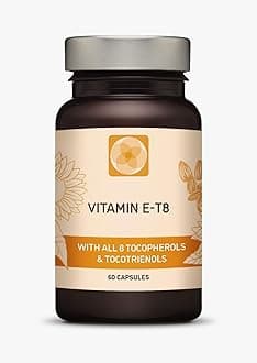 Unique Formula with All 8 Tocopherols and Tocotrienols Vitamin E– Contains no PAH’s, Heavy Metals, Contaminants or Preservatives - Certified Sustainable - Hair, Scars and Skin (60)