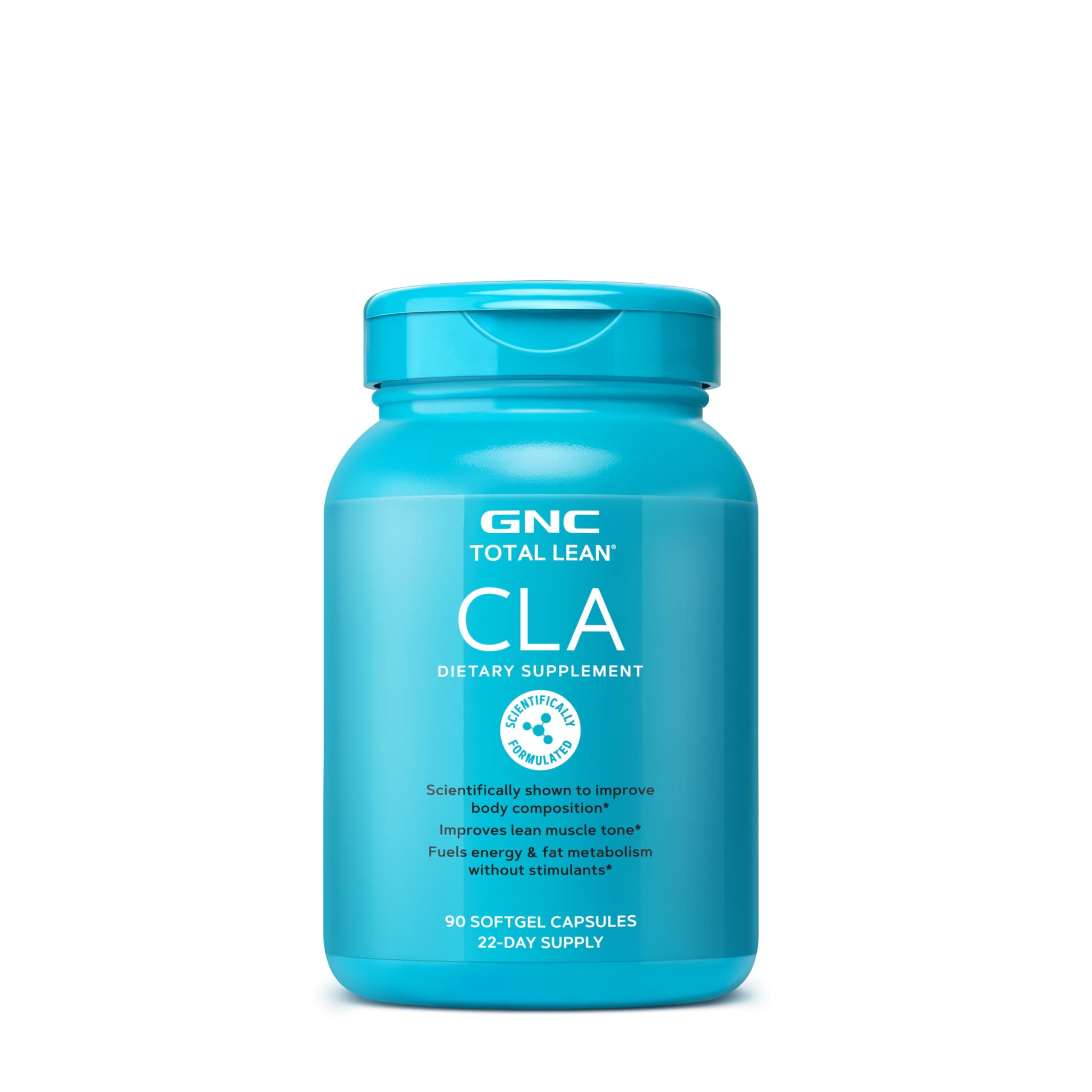 GNC Total Lean Premium CLA 3-6-9 | Improves Body Composition & Muscle Tone, Fuels Energy Without Stimulants, Supports Cardiovascular & Joint Health | 90 Softgel Capsules