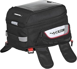 ViaTerra Fly Magnetic Motorcycle Tank Bag | Compatible with Metal Bike Tanks | 18L Capacity | Convertible Backpack,Touch Friendly Mobile Pocket |Includes Free rain/dust Cover