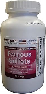 Ferrous Sulfate 325 mg Tablets, 1000 Count