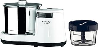 Butterfly Acrylonitrile Butadiene Styrene Grinder with Coconut Scrapper & Vegetable Chopper, White