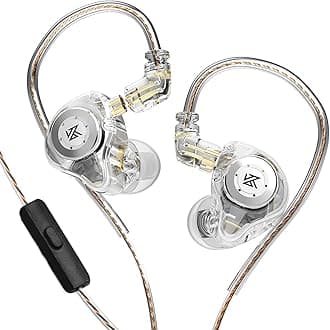 EDX Pro in-Ear Stage Monitor Headphone Dual Dynamic Unit Earphone Shock Bass Earbuds with 0.75mm Detachable Cable Comfortable Wired Headset (With Mic)