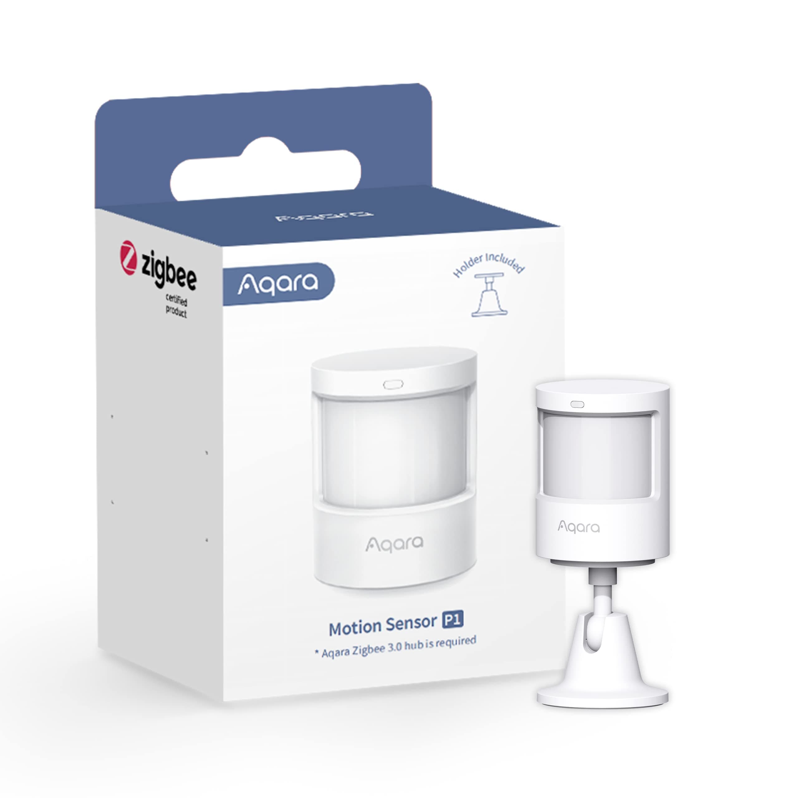 Aqara Motion Sensor P1 (Updated Version), AQARA-HUB Required, 5 Year Battery Life, Adjustable Detection Time Limit, for Warning System and Automations, Compatible with HomeKit, Alexa, IFTTT
