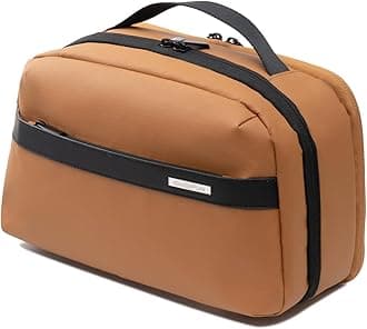 Everfun Compact Toiletry Bag for Men and Women Traveling, Wide Open Shaving Dopp Kit, Water Resistant Makeup Organizer Hygiene Bag with Wet Dry Compartment - Black, Medium