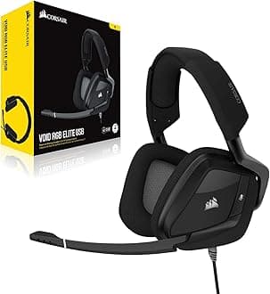 Corsair Void RGB Elite USB Premium Gaming Headset with 7.1 Surround Sound, Carbon