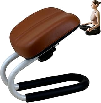 Meditation Stools | Metal Frame Yoga Stool | Prayer Bench Adjustable Height with Sponge Cushion | Non-Slip Portable Chair for Home Yoga Studio, Meditation Accessories