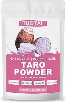 Freeze Taro Powder, 4 Ounces, Taro Powder for Smoothie, Drinks and Baking Food