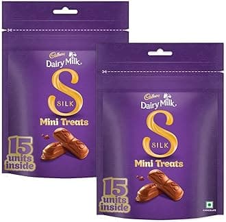 Cadbury Dairy Milk Silk Mini Treats Chocolate Bar, 135 g (Pack of 2)