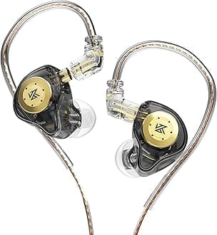 EDX Pro in-Ear Stage Monitor Headphone Dual Dynamic Unit Earphone Shock Bass Earbuds with 0.75mm Detachable Cable Comfortable Wired Headset (No Mic)