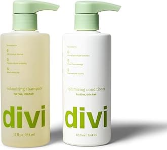 Shampoo and Conditioner Set for Women and Men - Hair Care Duo for All Hair Types, Adds Volume, Lift, and Bounce, Strengthens and Nourishes Hair - Full Size, 2 x 12 Fl Oz