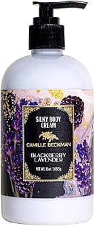 Blackbery Lavender Scented Silky Body Cream, Daily Moisturizer for All Skin Types, Non-Greasy Vegan Formula to Nourish and Soften Hands and Body, 13 Ounce