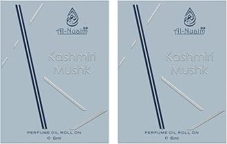 Al-Nuaim Tohfa Series Kashmiri Mushk Oudh Attar Roll On for Men & Women - Pack of 2 (6ml Each) | Alcohol Free Attar | Long Lasting Fragrance