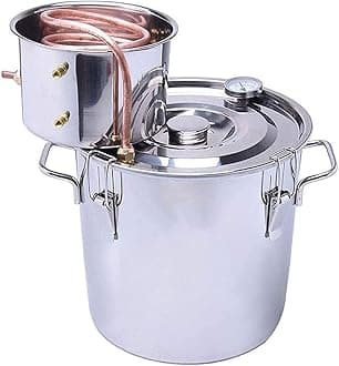 Essential Oil Distiller Kit for Steam Distillation Oil Making and Extracting - Home Distiller Equipment DIY Essential Oil,8 l/2 gal