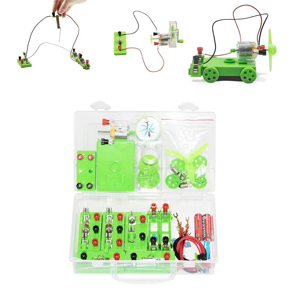 STEM Physics Science Lab Basic Circuit Learning Starter Kit School Circuit Set Electricity Experiment Exploration Kit for Kids Junior Senior High School Students DIY Buil