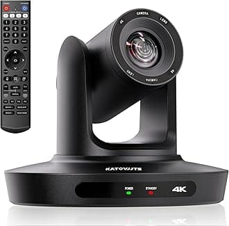 PTZ Camera 4K UHD with 10X Optical Zoom,Video Conference Room Camera,Live Streaming for Church Worship,USB HDMI IP POE Work with Vmix,Zoom,OBS,YouTube,Facebook Livestream