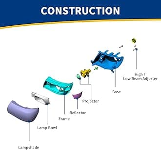 AUTOSAVER88 Headlight Assembly Compatible with 2012-2014 Camry L/LE/XLE/Hybrid LE XLE 12 13 14 Camry Headlamp Replacement Chrome Housing Clear Lens