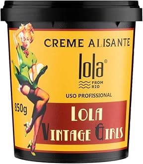 From Rio - Lola Vintage Girls - Smoothing Cream for Effective Smoothing of Curly, Frizzy, Thick, and Resistant Hair 3.53 Fl Oz