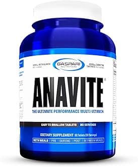Anavite, Sports Multi-Vitamin with Amino Acids, Beta-Alanine and L-Carnitine, Enhanced Performance and Recovery (New Smaller Size, 30 Servings)
