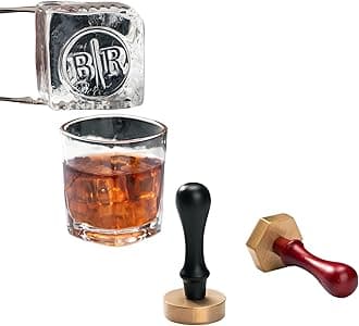 Custom Ice Stamp for Cocktails - Ice Cube Branding Stamp with Your Design or Logo Perfect for Whiskey Mojito Unique Cocktail Accessories & Bar Tools (1inch - 2.54cm)