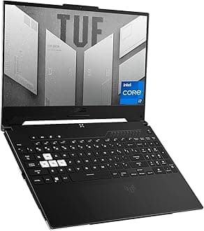 TUF Dash 15 (2022) Gaming Laptop, 15.6" 144Hz FHD Display, Intel Core i7-12650H, GeForce RTX 3060, 16GB DDR5, 512GB SSD, Thunderbolt 4, Windows 11 Home, Off Black, FX517ZM-AS73