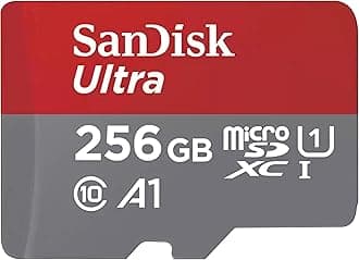 SanDisk Ultra 256GB microSDXC UHS-I Card for Chromebook with SD Adapter and up to 150MB/s transfer speed