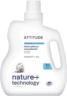 Liquid Fabric Softener, Plant-Based & Vegan, HE Compatible, Naturally Derived, Wildflowers Scent, 80 Loads, 2 Liters
