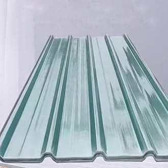 2mm Thick FRP Daylighting Panels,Clear Roof Sheet,1/3/4/6/8/10/12/15/18 Pcs Corrugated Roofing Sheets,Fiberglass Daylighting Panels,Greenhouse Rainproof Board,Easy to Cut (0.9x0.6m/35x24in,1 Pcs)