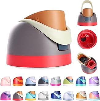 Replacement Lid for Owala Freesip, Compatible with Owala Cup 16oz 24oz 32oz 40oz, One Button Water Bottle Top Lid for Owala Freesip, Leakproof, BPA-Free (Reddish Brown)