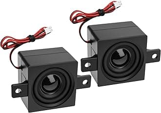 2pcs Speaker 10 Watt 4 Ohm Single Cavity Mini Speaker Full-Range Cavity Micro Loundspeaker for Arduino with PH2.54mm-2Pin Interface for Small Electronic Projects Advertising LCD Machine