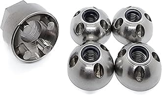 M8 (8mm) NYLOC Anti-Theft Security Nut Set - 304 Stainless Steel | Tamper Proof Reusable Shear Nuts | For Roof Tent, Winch, Light Bar, E-Bike | For 8mm Thead/Bolts