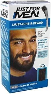 Mustache & Beard #M-50 Darkest Brown Color Gel (Case of 6)