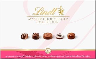 Lindt Master Chocolatier Collection – 184g Medium Gift Box – Mothers Day, Easter Chocolate Assortment – Elegant Pralines for Him & Her