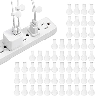 Wrap-It Mini White Cable Labels (60 Pack) - Wire Tags and Tags for Cable Management