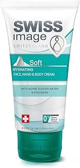 Swiss Image Soft Hydrating Hand & Body Cream 75 ml | Instant Hydration & Non Greasy enriched with Alpine Glacier Water & Edelweiss for Daily Use